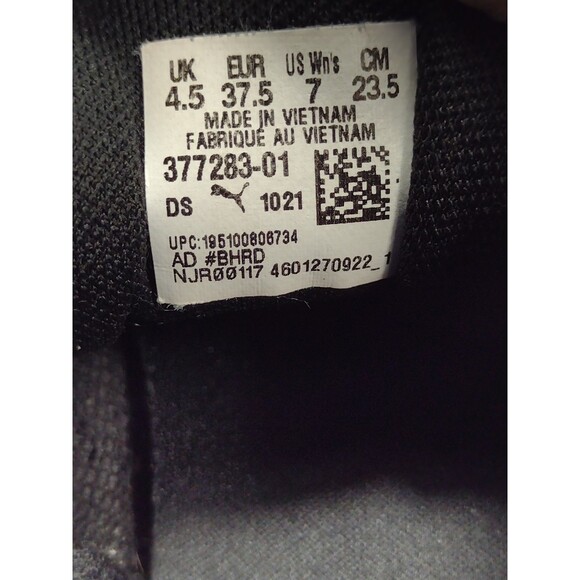 Puma Ladies size 7 Riaze Prowl Pop Running Black Sneakers Athletic Shoes - Picture 12 of 12